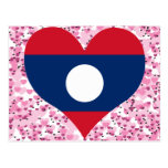 Buy Laos Flag Postcard