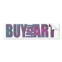 BUY LOCAL ART bumpersticker