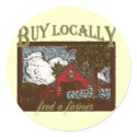 Buy Local, Feed a Farmer stickers