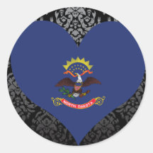 Buy North Dakota Flag Stickers