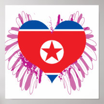 Buy North Korea Flag Poster