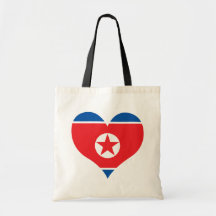 Buy North Korea Flag Tote Bags