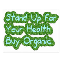 Buy organic postcard