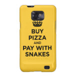 Buy Pizza and Pay with Snakes - Keep Calm Parody Samsung Galaxy S2 Cases
