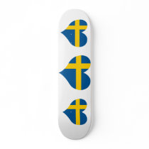 Buy Sweden Flag Skateboard Deck