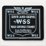 Buy War Savings Stamps Vintage World War I mousepads