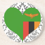 Buy Zambia Flag Beverage Coaster