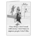 Buying Things, Shopping Lady cards