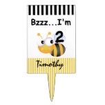 Buzz Bee 2nd Birthday Cake Topper