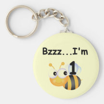 Buzz Bumblebee 1st Birthday T-shirts and Gifts Keychains