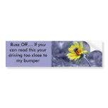 Buzz off bumper sticker