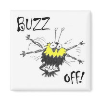 Buzz Off! Fridge Magnet magnets