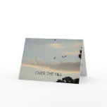 Buzzards & Evening Sky, OVER THE HILL Birthday Cards
