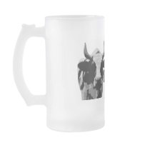 BW Cow Stein Mugs