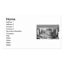 BW Florida beach roped off dune walk photo Business Cards