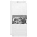 BW Florida beach roped off dune walk photo rack cards