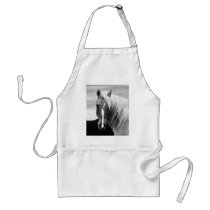 BW Horse Portrait Apron