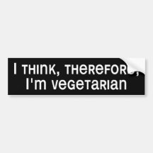 BW_i_think Bumper Stickers