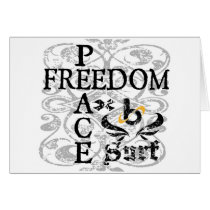 bX Barrel X Limited Peace Freedom Greeting Cards