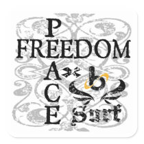 bX Barrel X Limited Peace Freedom Sticker