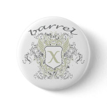 bX barrel X Shield Design-Xtreme Sports Pinback Buttons