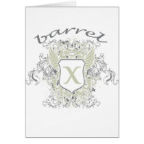 bX barrel X Shield Design-Xtreme Sports Card