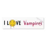 BX- I Love Vampires Bumper Sticker bumper stickers