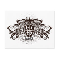 bX Sports Crest Design Post Card