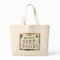 bX Surf Shack, Barrel X Tote Bags