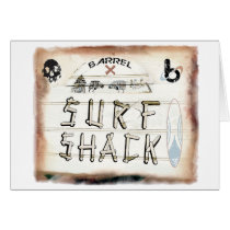 bX Surf Shack, Barrel X Greeting Cards