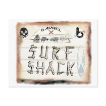 bX Surf Shack, Barrel X Post Card