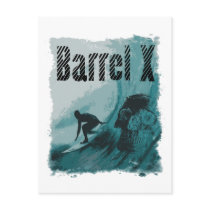 bX Surfer & Skull Post Card
