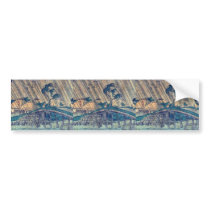 by Ando, Hiroshige Ukiyo-e. Bumper Stickers