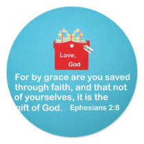 By Grace are You Saved Stickers