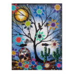 By Lori Everett_ Day Of The Dead,Mexican,Skull,DOD Postcard