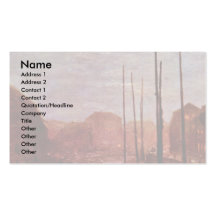 By Moonlight Friedrichsgracht By Menzel Adolph Von Business Card