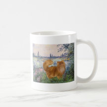 By the Seine - Red Persian cat Mug