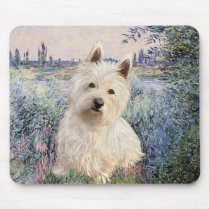 By the Seine - Westie 1 Mouse Pad