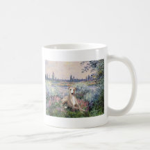 By the Seine - Whippet #2 Coffee Mugs