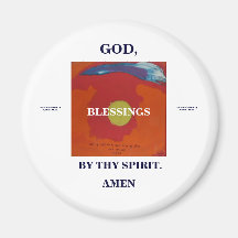 BY THY SPIRIT / BLESSINGS FRIDGE MAGNET