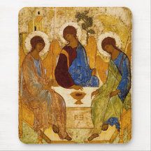 Byzantine Angels at a Table Mousepads