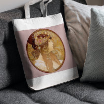 Byzantine Brunette, 1897 Tote Bags