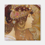 Byzantine Brunette, 1897 Refrigerator Magnet