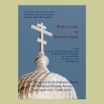Byzantine Church Wedding invitations