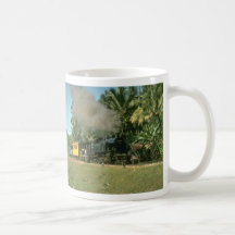 C3093 ambles through the palms with a mixed train coffee mug