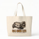 C4 350 LT1 Corvette Engine Tote Bags