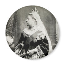 C. 1880 Queen Victoria of England Fridge Magnets