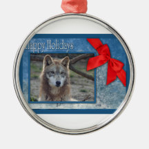 c-2011-grey-wolf-001 christmas tree ornaments
