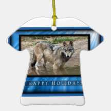 c-2011-grey-wolf-043 christmas tree ornaments