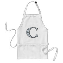 "C" Diamond Bling Apron